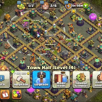 Clash of Clans Accounts High-End LV 157|TH 14-BH 10|HH 8|Limited Skin|BK 68,AQ 78,GW 54,MP 57,RC 30|BM 25,BC 20|Protect