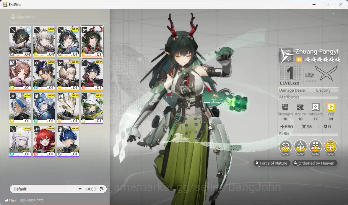 Arknights: Endfield Accounts ASIA|Fresh starter| 1 limit| Zhuang Fangyi, Ardeli image 13