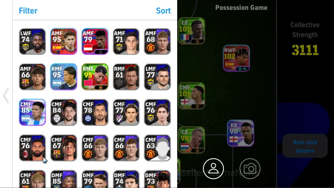 eFootball Accounts Android|Big Time K Kvaratskhella,Show Time Cristia image 3