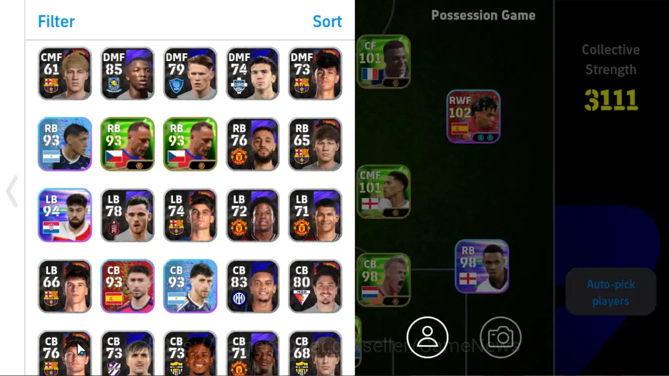 eFootball Accounts Android|Big Time K Kvaratskhella,Show Time Cristia image 4