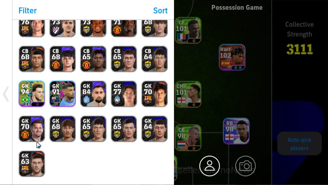 eFootball Accounts Android|Big Time K Kvaratskhella,Show Time Cristia image 5