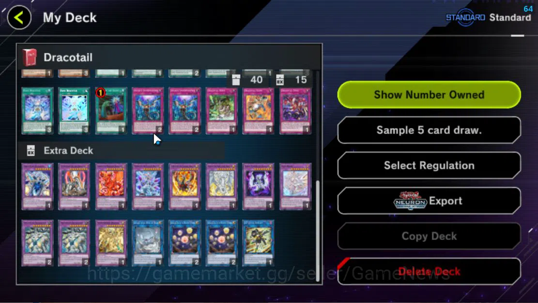 Yu-Gi-Oh! Master Duel Accounts Lv 18 | 20 Deck |VS K9, Dracotail Maid,Yummy,Malis image 11