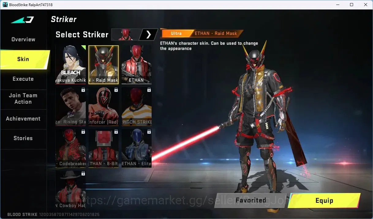 Blood Strike Accounts ASIA | ULTRA MELEE: Lightblade-Dark Force | 3 7DS  image 13
