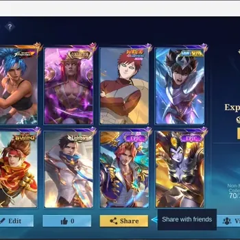 Mobile Legends: Bang Bang Accounts Collector Global|179S|Expert|KOF Karina,Collector Valir,Epic Clint,Epic Nana,Epic