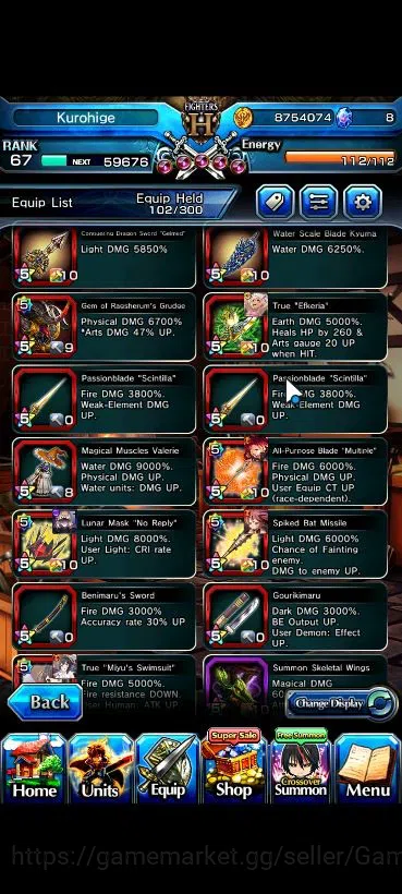 Grand Summoners Accounts Global|Rank 67|11 Ascend| InumutaTW,EmiyaTW,S Miyu image 6