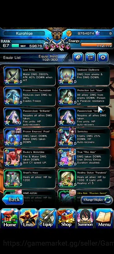Grand Summoners Accounts Global|Rank 67|11 Ascend| InumutaTW,EmiyaTW,S Miyu image 9