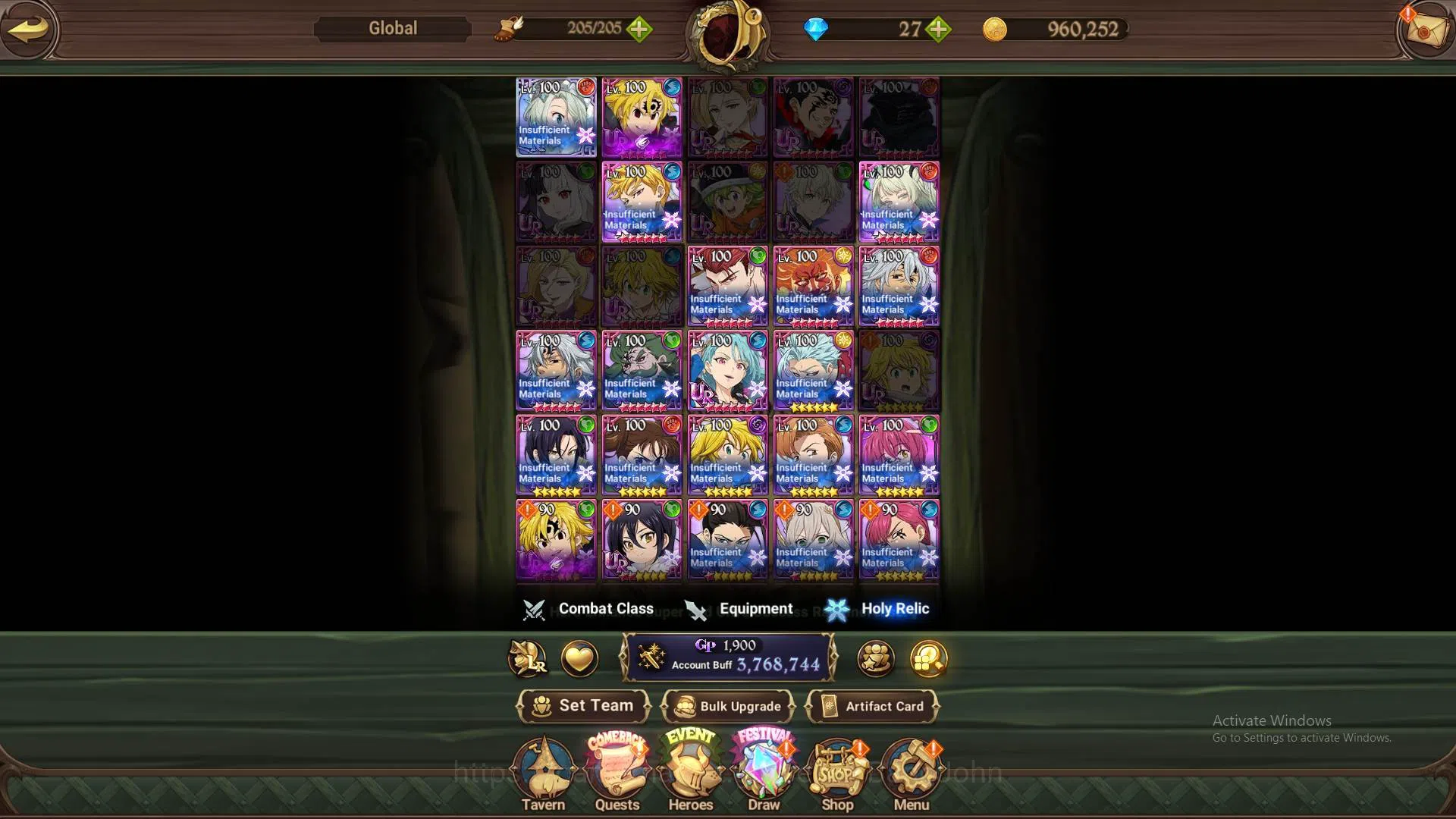 The Seven Deadly Sins: Grand Cross Accounts Global|3,7M CC|1 LR+5 UR|ODK4/6,DKM4/6,Sabunak3/6, image 11