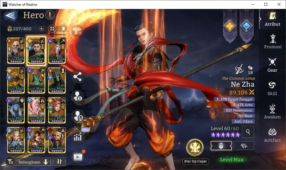 Watcher of Realms Accounts GLOBAL 60x|12M Power|15 Lord[ValderonA1,Praetus,La image 10