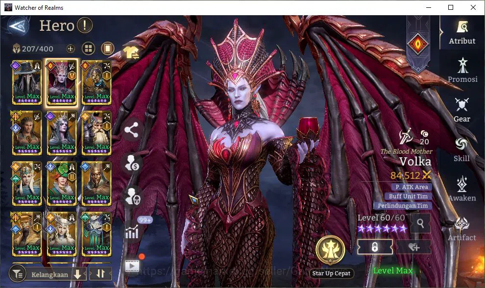 Watcher of Realms Accounts GLOBAL 60x|12M Power|15 Lord[ValderonA1,Praetus,La image 11