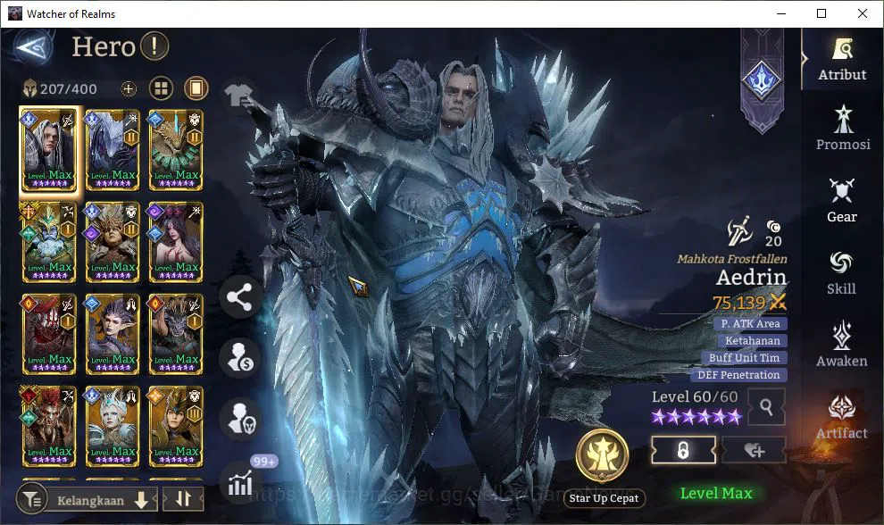 Watcher of Realms Accounts GLOBAL 60x|12M Power|15 Lord[ValderonA1,Praetus,La image 13