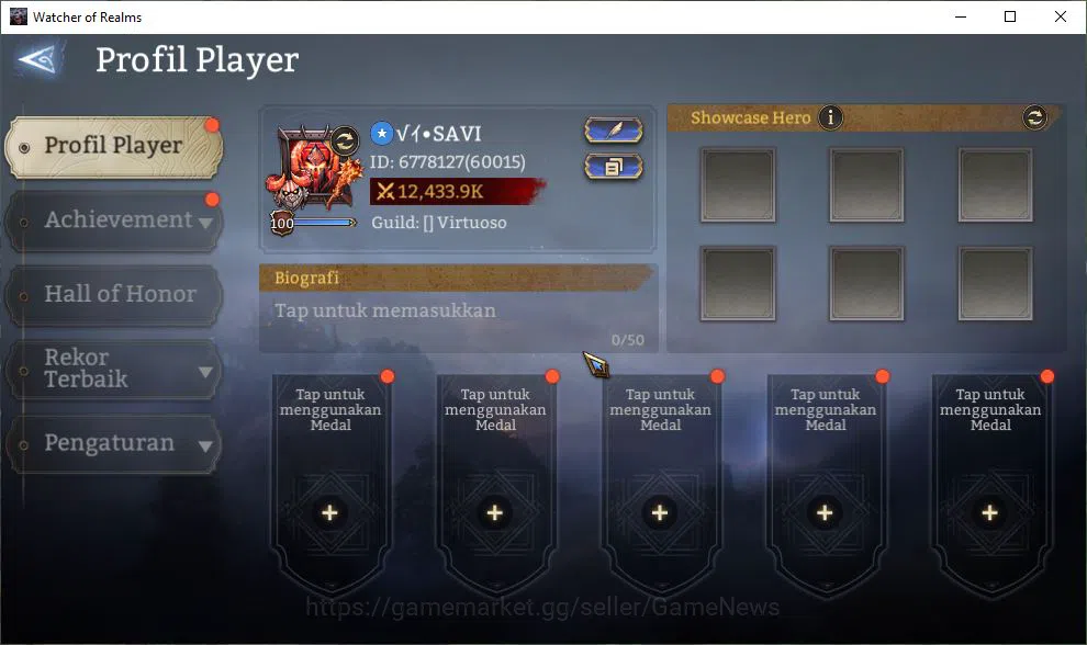 Watcher of Realms Accounts GLOBAL 60x|12M Power|15 Lord[ValderonA1,Praetus,La image 2