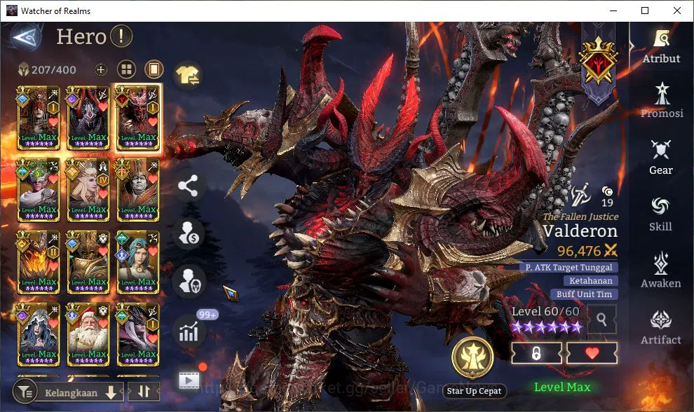 Watcher of Realms Accounts GLOBAL 60x|12M Power|15 Lord[ValderonA1,Praetus,La image 7