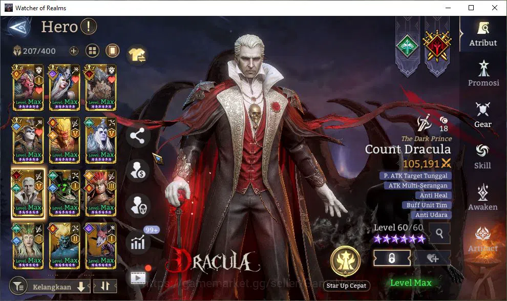 Watcher of Realms Accounts GLOBAL 60x|12M Power|15 Lord[ValderonA1,Praetus,La image 8