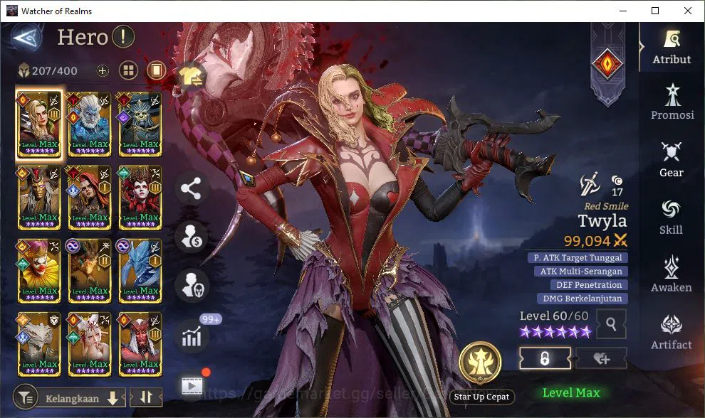 Watcher of Realms Accounts GLOBAL 60x|12M Power|15 Lord[ValderonA1,Praetus,La image 9