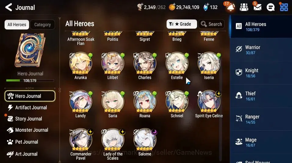 Epic Seven Accounts GLOBAL Unverif|New Era|13 ML[Salome,LOT Scales,CPa image 6