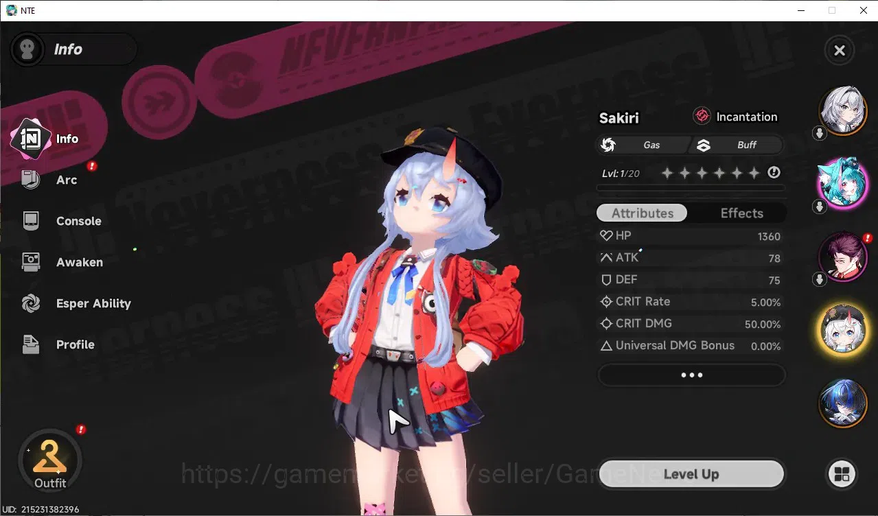 Neverness to Everness Accounts GLOBAL Europe|HL 3|3S-Class(Hotori+Skin,Sakiri,Daf image 4