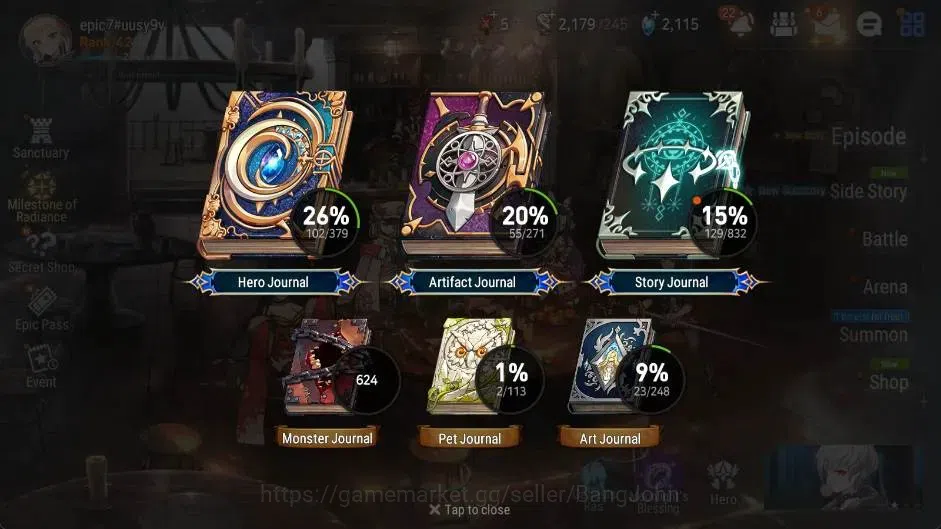 Epic Seven Accounts Global | Rank 42|4 ML(AElena,SBAramintha,LWPeira,D image 19