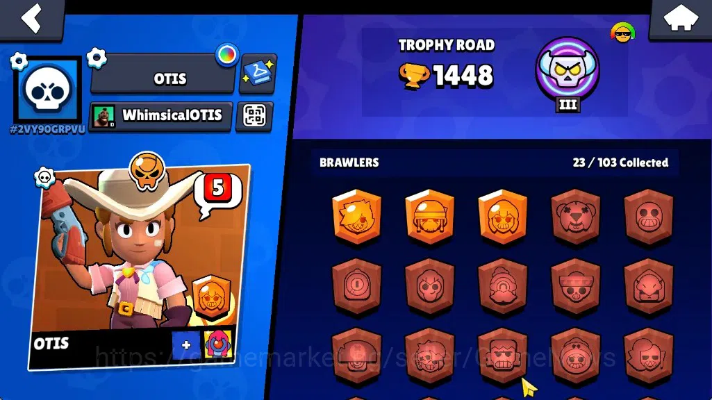 Brawl Stars Accounts 1448 Trophy|23 Brawlers 3 Max Lv[Colette,Hank,Edga image 2
