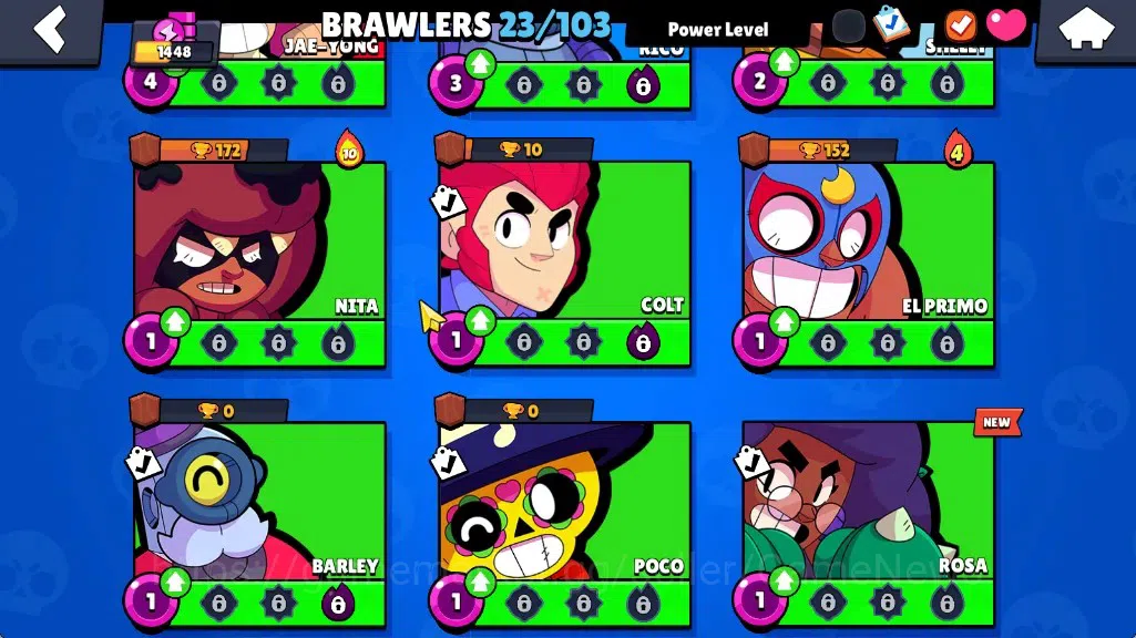 Brawl Stars Accounts 1448 Trophy|23 Brawlers 3 Max Lv[Colette,Hank,Edga image 8