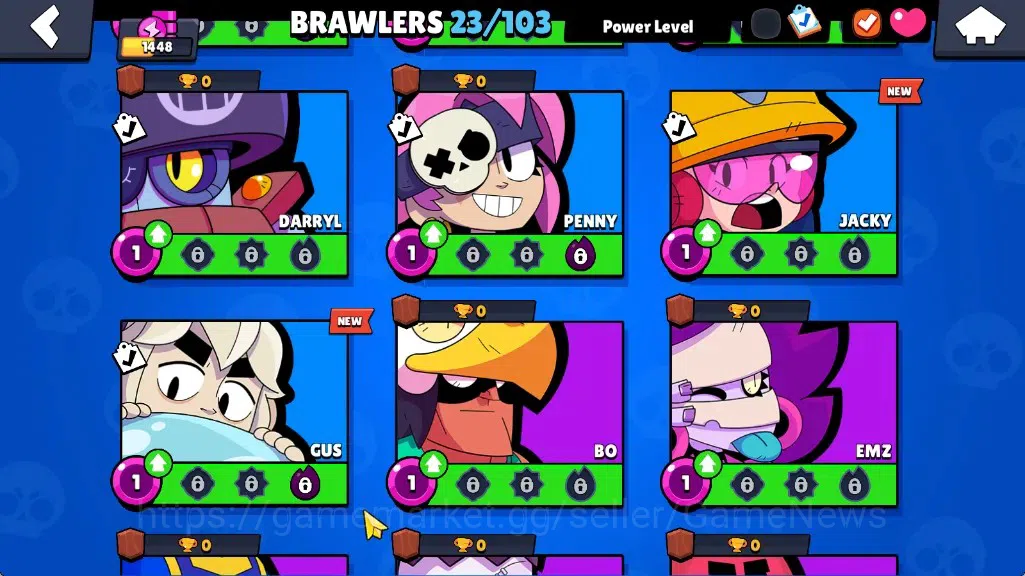 Brawl Stars Accounts 1448 Trophy|23 Brawlers 3 Max Lv[Colette,Hank,Edga image 9