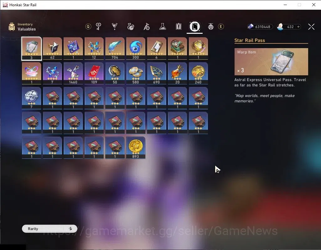 Honkai Star Rail Accounts ASIA|TL 70|2 Hypercarry+PremTeam|22 Limited|[Acher image 13