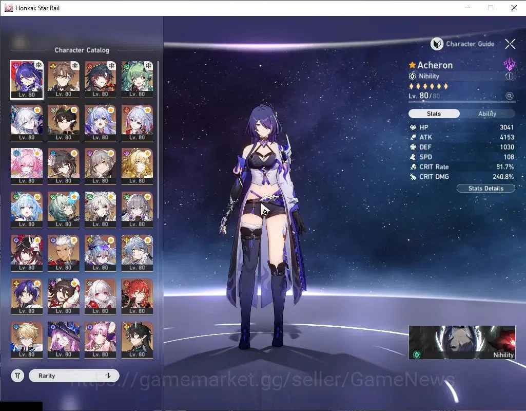 Honkai Star Rail Accounts ASIA|TL 70|2 Hypercarry+PremTeam|22 Limited|[Acher image 4