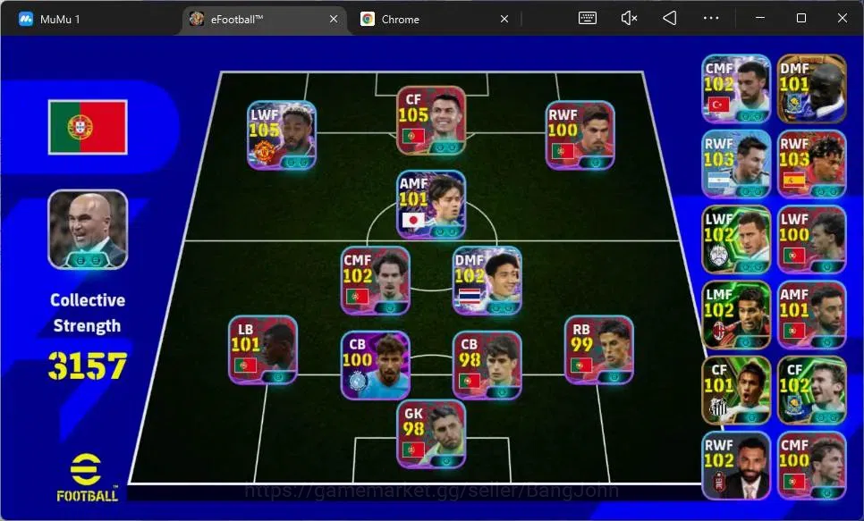 eFootball Accounts Android|PW 3157|Bigtime Makélélé|SHW Messi (3),Yam image 2