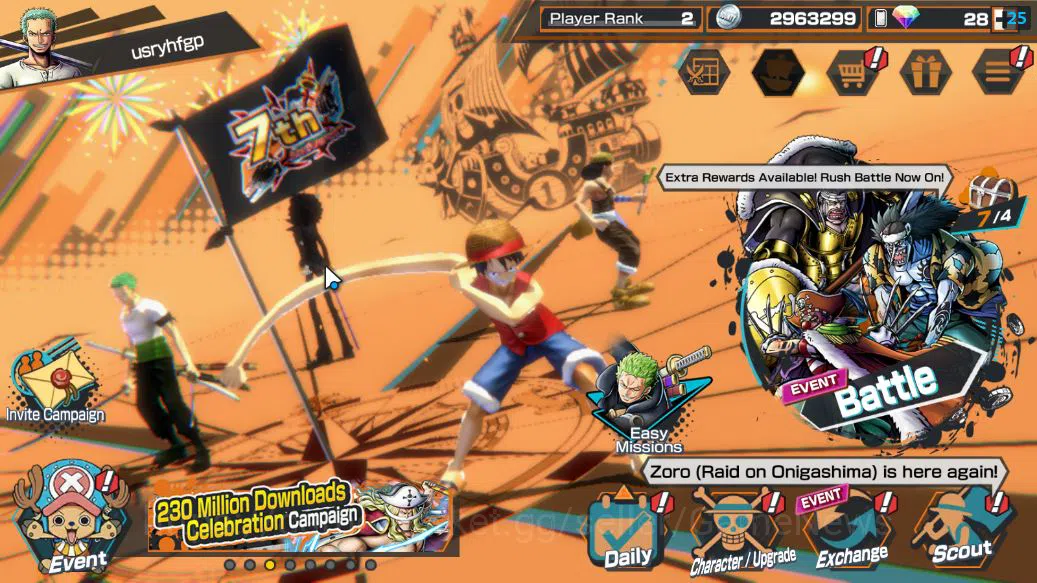 One Piece Bounty Rush Accounts Starter Global| 5 EX|Gear5 D.Luffy,T5E St.Jaygarcia,TFE Marshall D.Teach,Blackbeard