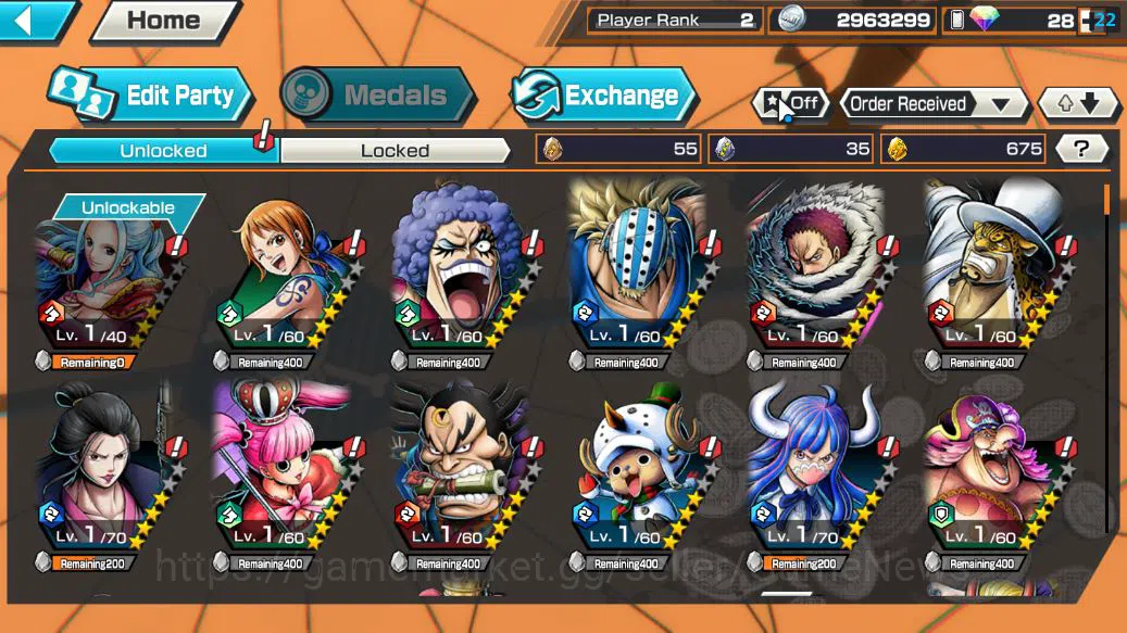 One Piece Bounty Rush Accounts Starter Global| 5 EX|Gear5 D.Luffy,T5E St.Jaygarcia,TFE Marshall D.Teach,Blackbeard 4