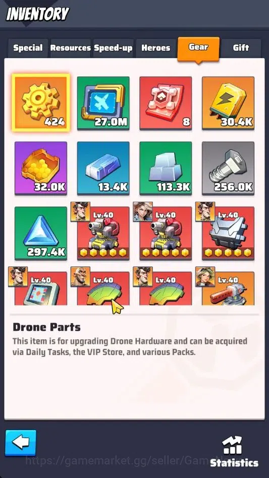 Last War: Survival Accounts S1117|Power 181,3M|HQ 35|VIP 14|Gorilla Lvl 39|Dro image 19