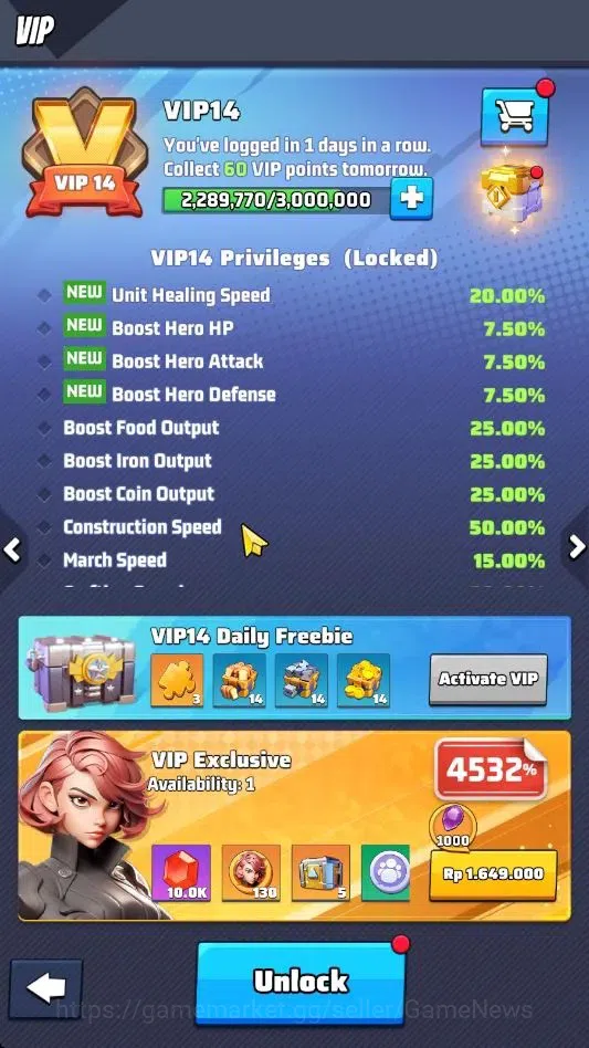 Last War: Survival Accounts S1117|Power 181,3M|HQ 35|VIP 14|Gorilla Lvl 39|Dro image 4