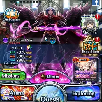 Grand Summoners Accounts End-Game Global|Rank 108|SP.Art Terrible Tornado|18 Ascend 19 TW (H Inumuta,S Emiya,Chloe,Illya