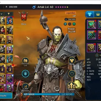 Raid: Shadow Legends Accounts Mid-Game Lv 42|1M PWR|27 Legend(Ninja,The Cowardly