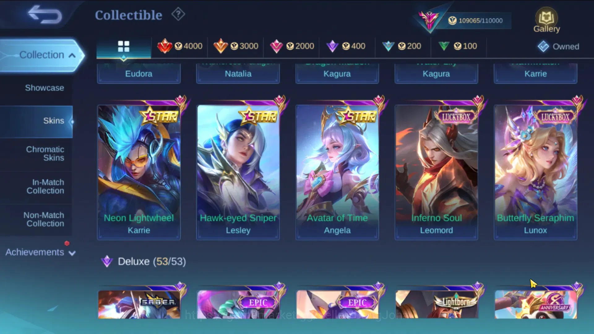 Mobile Legends: Bang Bang Accounts Global|Hero 123|Skin 34|Exalted|Legend Lunox|KOF C image 13
