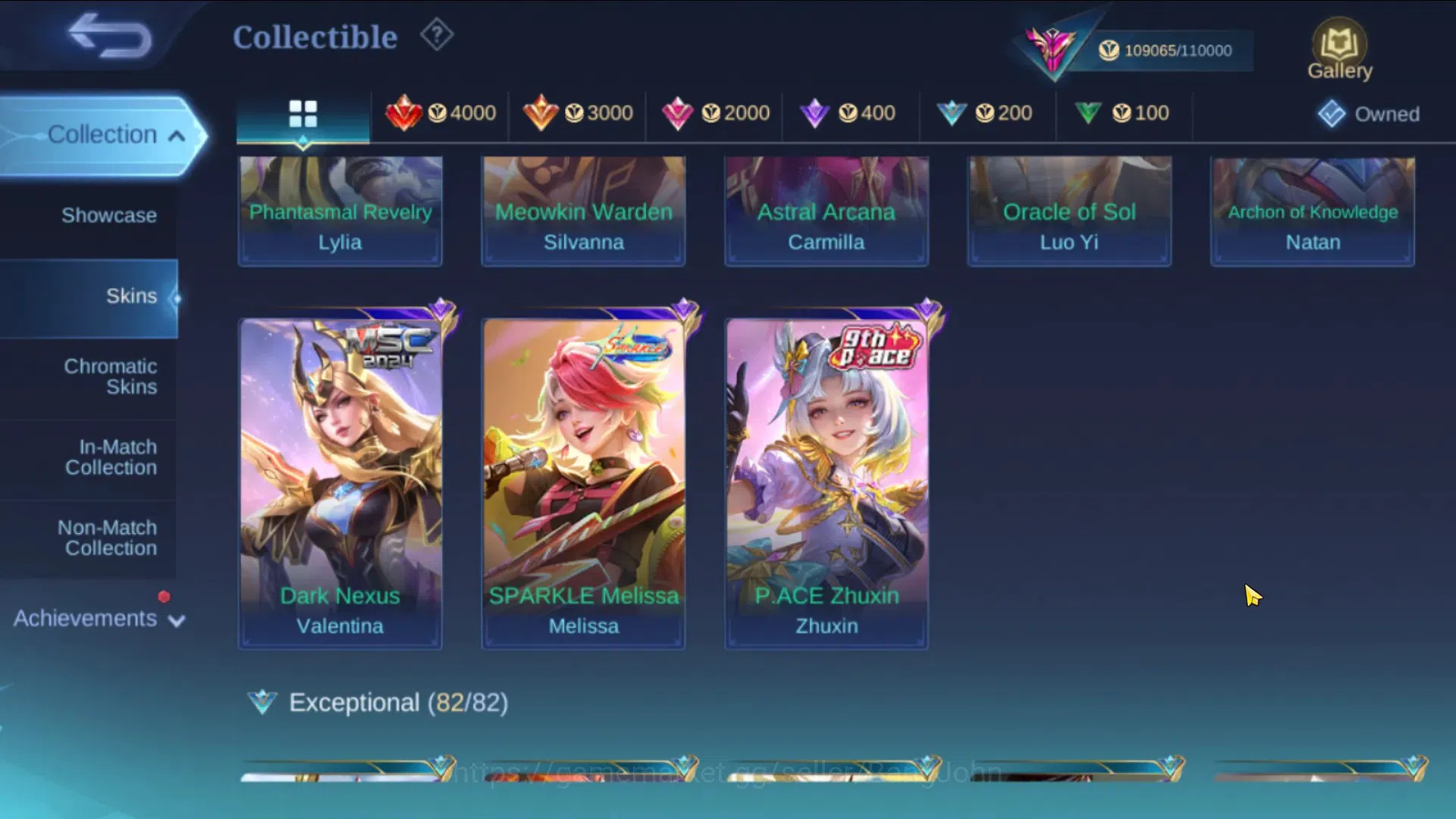 Mobile Legends: Bang Bang Accounts Global|Hero 123|Skin 34|Exalted|Legend Lunox|KOF C image 2