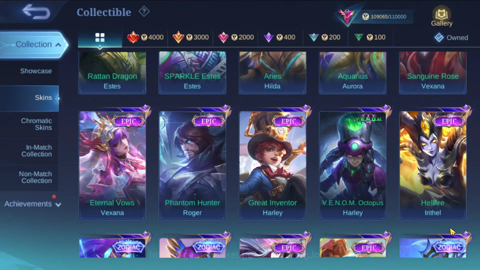 Mobile Legends: Bang Bang Accounts Global|Hero 123|Skin 34|Exalted|Legend Lunox|KOF C image 8