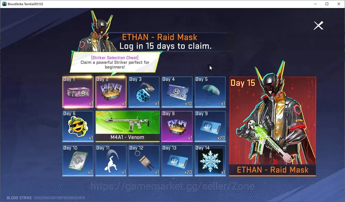 Blood Strike Accounts Starter ASIA|Fresh Starter Polosan Melee ULTRA Talon Knife - Scythe|NetEase|Check SS(BS770Z) 1