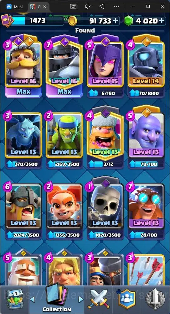 Clash Royale Accounts Mobile |CL 1473|KTL 14|Trophy 10161|Card 121|2 Max image 8