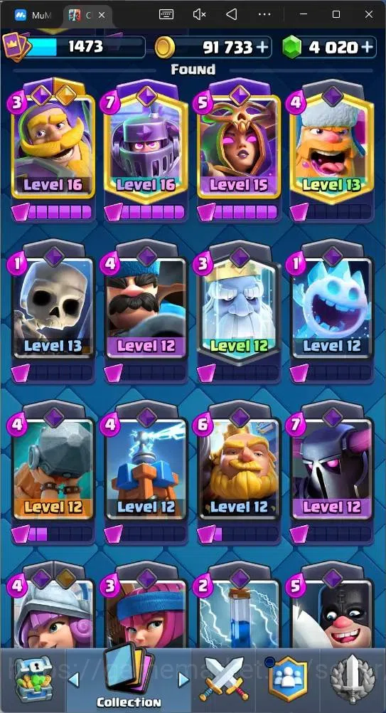 Clash Royale Accounts Mobile |CL 1473|KTL 14|Trophy 10161|Card 121|2 Max image 9