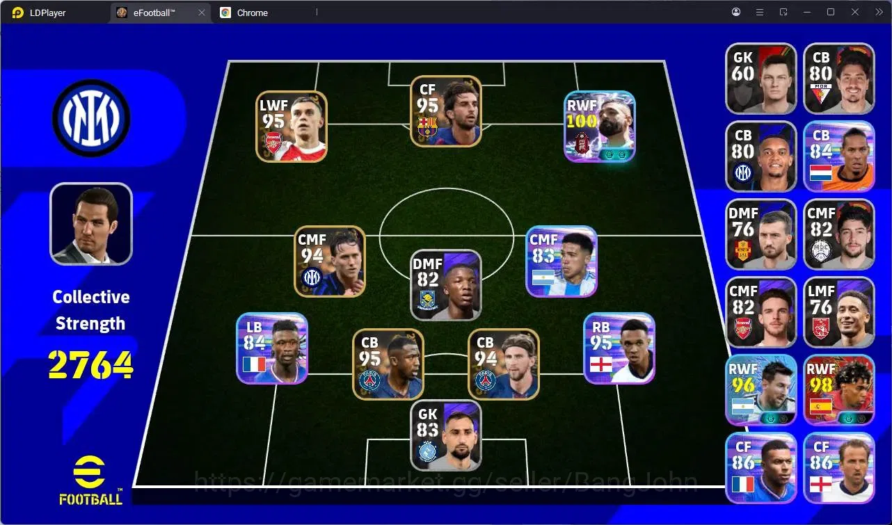eFootball Accounts Mobile |PW 2764|Showtime Mohamed Salah,Lamine Yama image 1