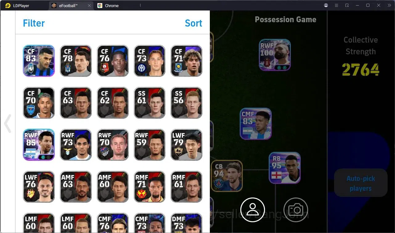 eFootball Accounts Mobile |PW 2764|Showtime Mohamed Salah,Lamine Yama image 2