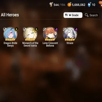 Epic Seven Accounts High-End Global UnVerif|New Era| 4 ML (Monarch S Iseria,Straze,LC Bellona,DB Senya)+Ivana,TA