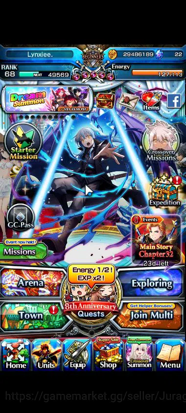 Grand Summoners Accounts Global|Rank 68|12 Ascend |[Kirisame,Chloe,Milim,Su image 1