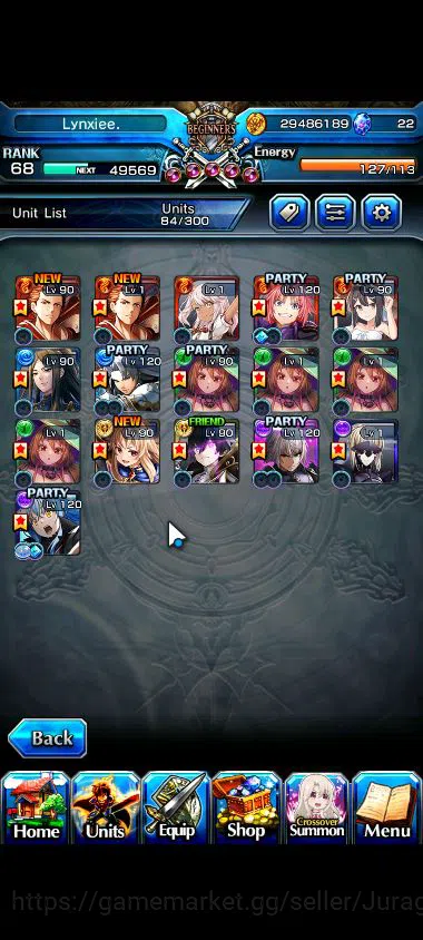 Grand Summoners Accounts Global|Rank 68|12 Ascend |[Kirisame,Chloe,Milim,Su image 2