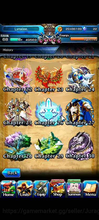 Grand Summoners Accounts Global|Rank 68|12 Ascend |[Kirisame,Chloe,Milim,Su image 4