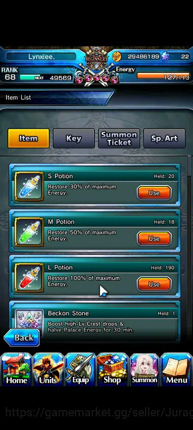 Grand Summoners Accounts Global|Rank 68|12 Ascend |[Kirisame,Chloe,Milim,Su image 6