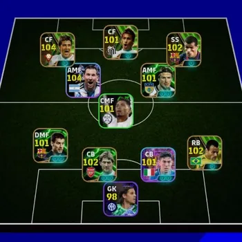 eFootball Accounts Legends & Iconic Players COLLECTIVE 3146 | Neymar JR 101 | D. Beckham 101 | Pep Guardiola |  David Villa