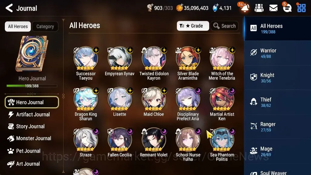 Epic Seven Accounts High-End GLOBAL UnVerif|NewEra|16 ML(Lisette,Har Setti,SN Yulha,etc)+HARU,Hecate,Aram,etc|AUTO W|76K 1