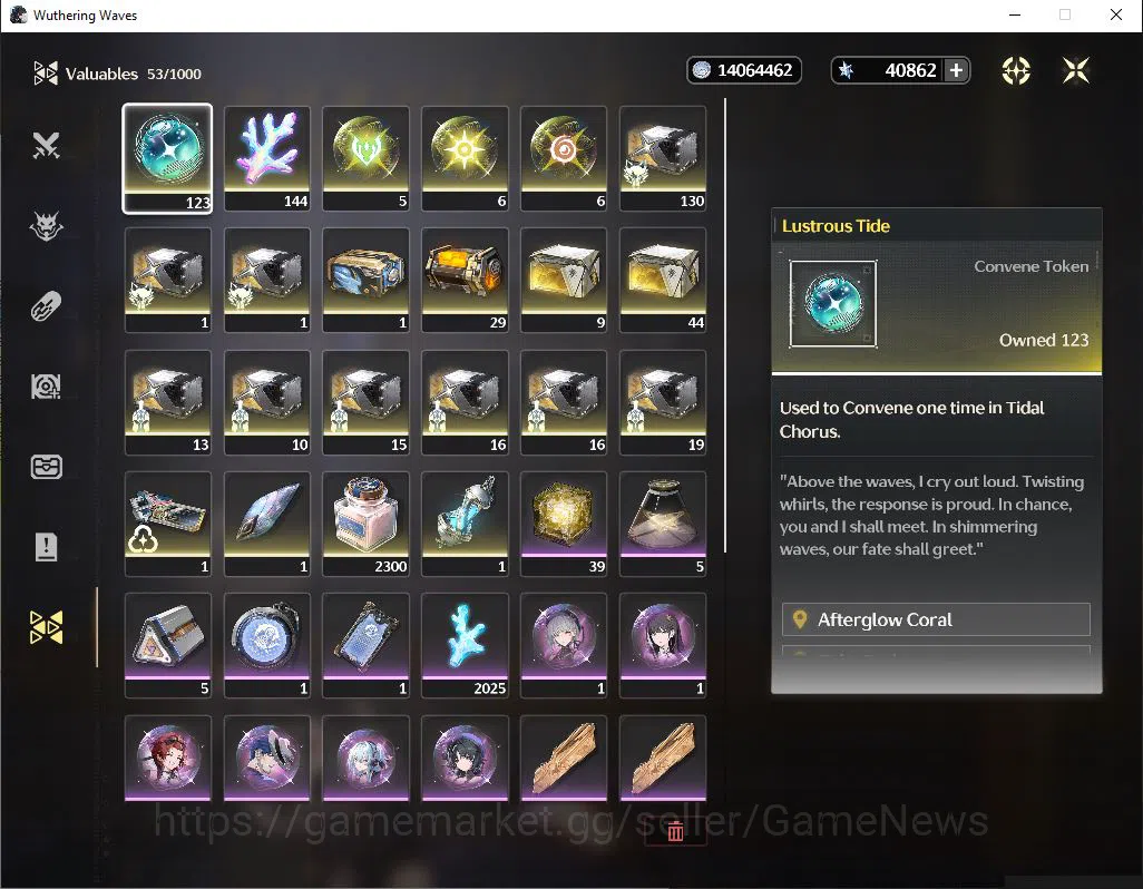 Wuthering Waves Accounts SEA|UL 47|Ready Gacha 40,8K Astrite+123 Lustrous+1 image 8