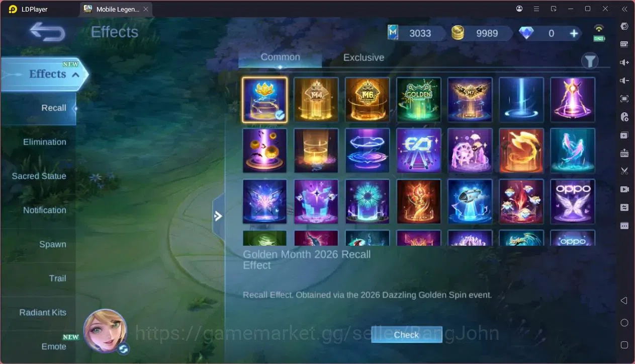 Mobile Legends: Bang Bang Accounts GLOBAL Hero 75 Skin 125|Sandrio Floryn|Meowkin hun image 3